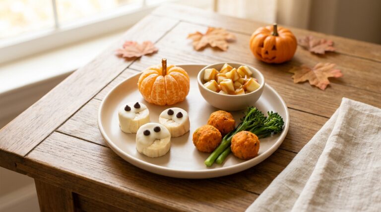Toddler-Safe Halloween Snacks (No Choking Hazard Shapes)