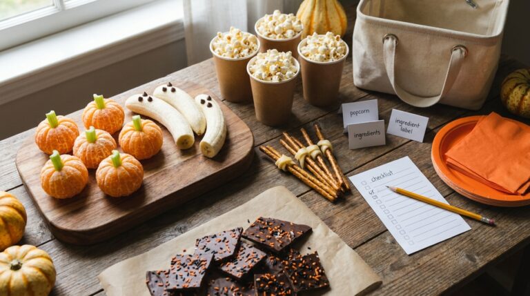 Halloween Classroom Party Snack Checklist (Printable)