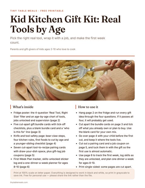 Kid Kitchen Gift Kit: Real Tools by Age preview