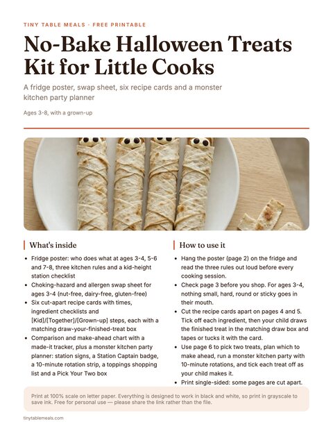 No-Bake Halloween Treats Kit for Little Cooks preview