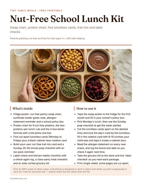 Nut-Free School Lunch Kit preview