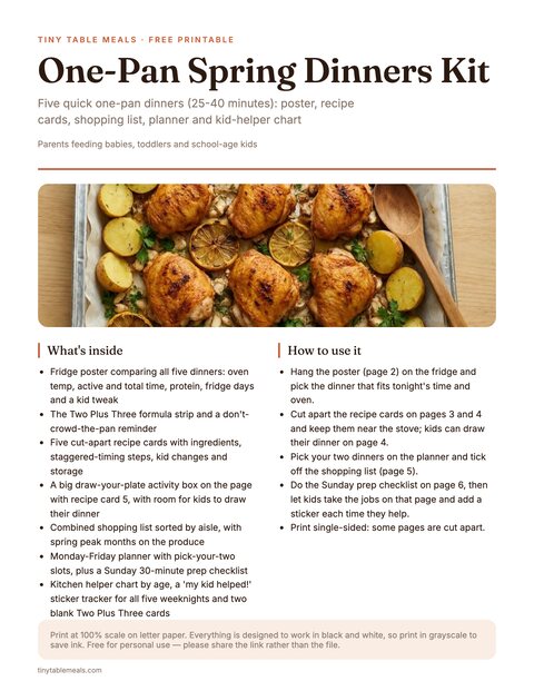 One-Pan Spring Dinners Kit preview