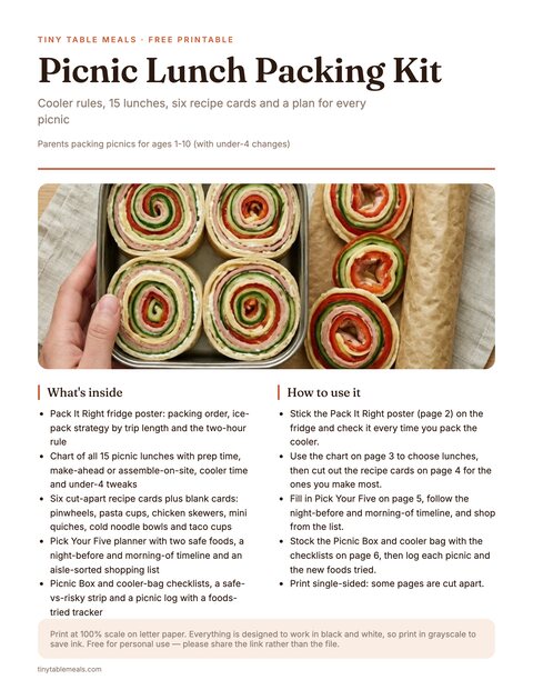 Picnic Lunch Packing Kit for Kids preview