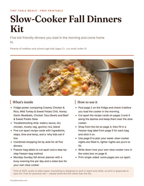 Slow-Cooker Fall Dinners Kit preview