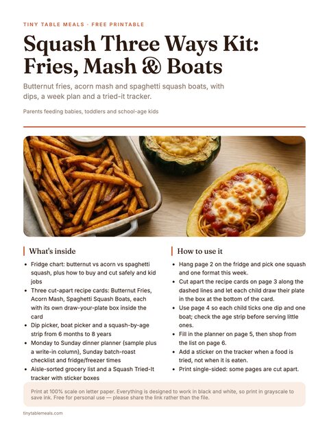 Squash Three Ways Kit: Fries, Mash & Boats preview