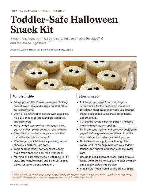 Toddler-Safe Halloween Snack Kit preview